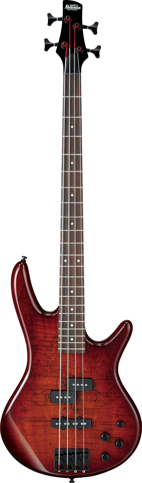 Ibanez GSR205B SR Gio 5-String Bass Guitar - Walnut Flat Bundle with Gig Bag, Tuner, Strap, Cable, Austin Bazaar Instructional DVD, and Polishing Cloth