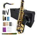 Yinfente Eb Alto Saxophone For Beginners Adult,Saxophone Student,E Flat Alto Sax Full Kit With Reeds,Pads Cushions,Hard Carrying Case,Cleaning Cloth & Rod,Mouthpiece,Gloves,Neck Strap Gold