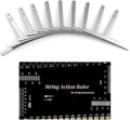 10 Pcs Guitar Luthier Tools Set, Metal String Gauges Luthier Tools and 1 String Action Height Gauge Ruler Measuring Setup Tool Kit for Guitar Bass