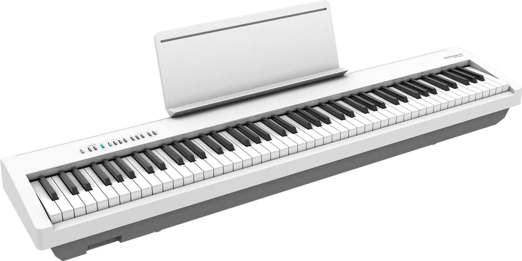 Roland FP-30X 88-Key Digital Piano - Black Bundle with Adjustable Stand, Bench, Sustain Pedal, Online Piano Lessons, Instructional DVD, and Austin Bazaar Polishing Cloth