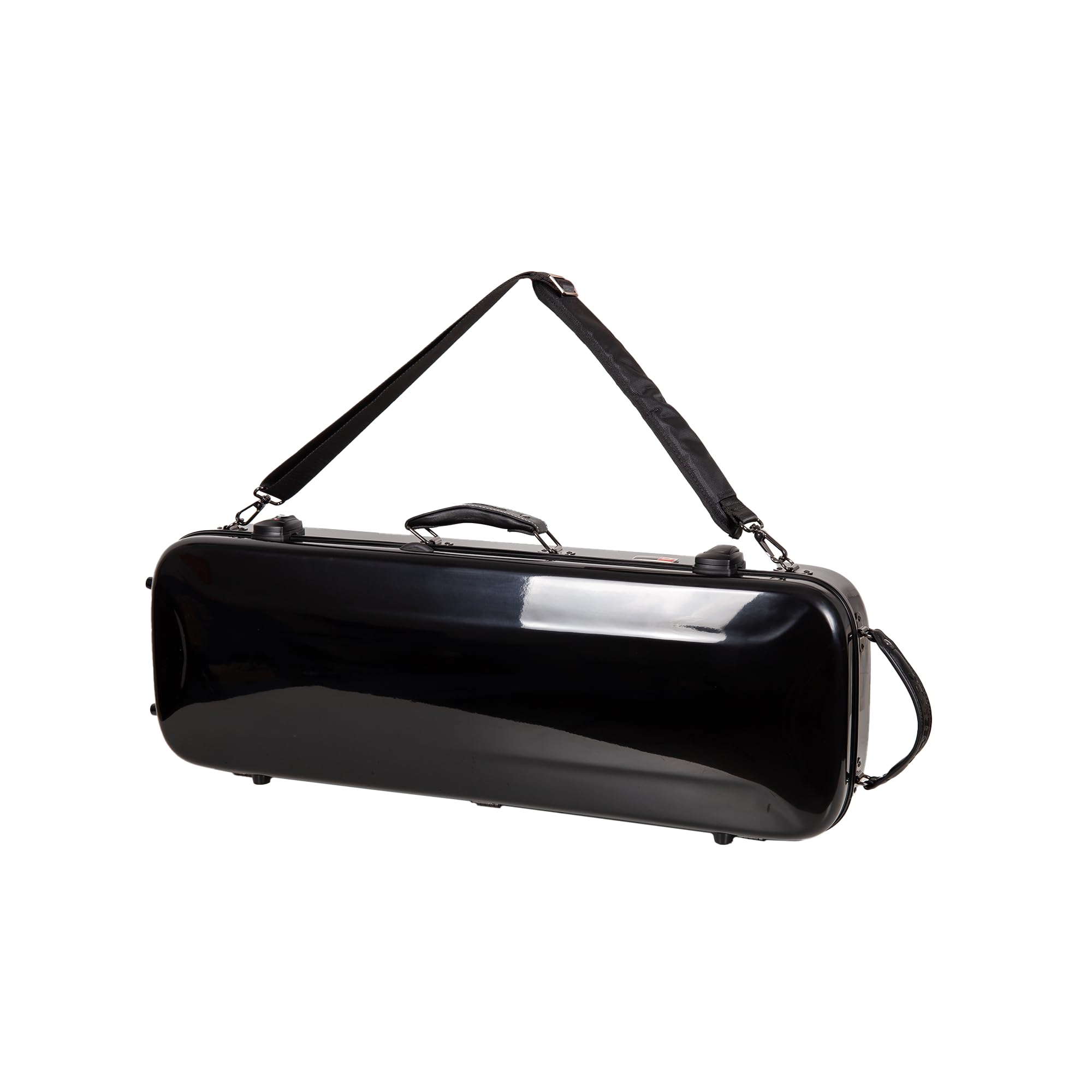 Crossrock Fiberglass Double Violin Case fits Two 4/4 Full-Size Violins- Includes TSA lock, Protective Blanket, Hygrometer, Removable Shoulder Straps- Milky White (CRF2020DVMW)