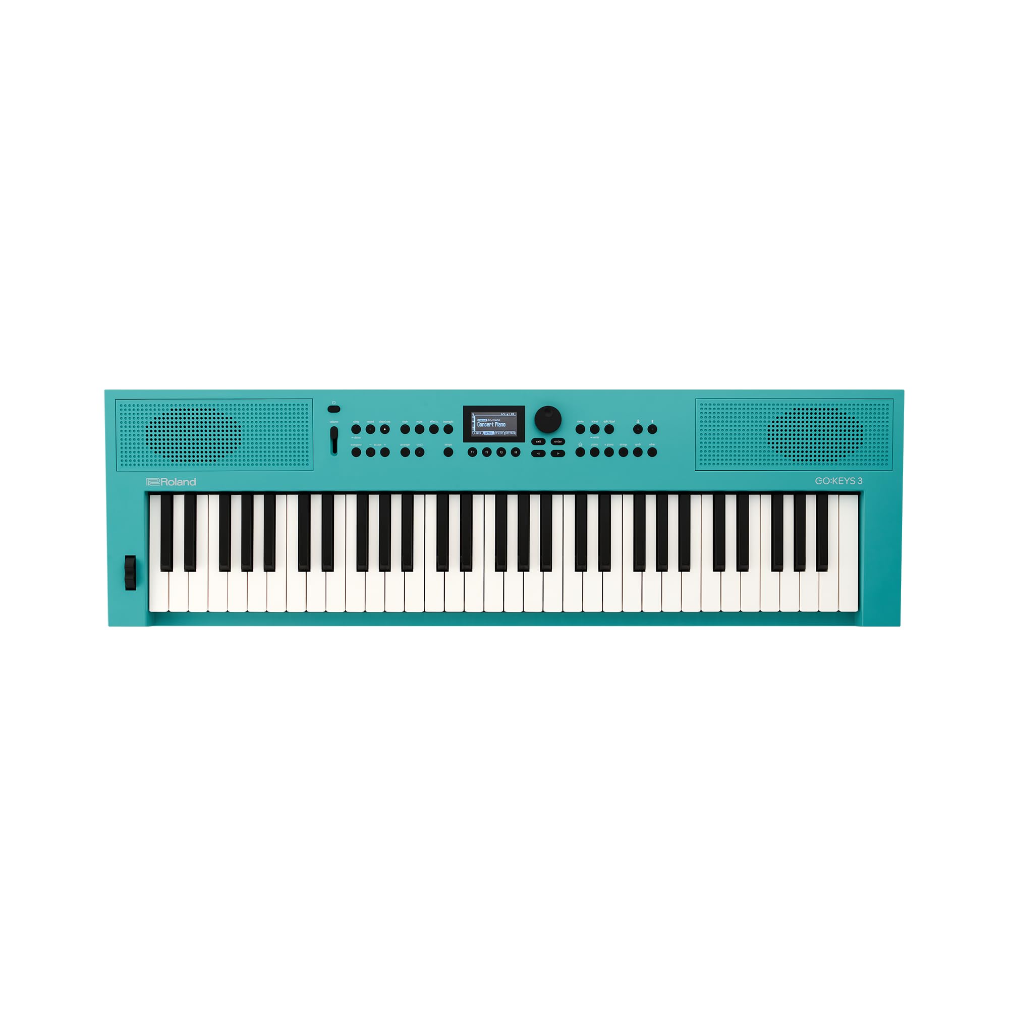 Roland GO:KEYS 3 Music Creation Keyboard | 61-Note Keyboard | Built-In Stereo Speakers | Bluetooth Audio/MIDI Support for Music Streaming - Dark Red