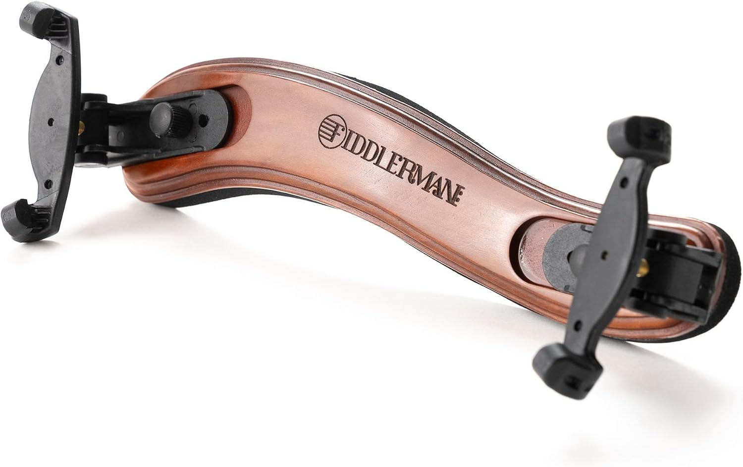 Fiddlerman Wood Violin Shoulder Rest for 4/4 and 3/4 with Collapsible and Height Adjustable Feet
