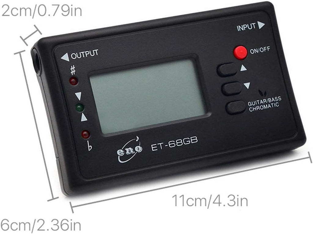 Chromatic Tuner for Guitar Electric Bass Mandolin Ukulele Violin Banjo Cello