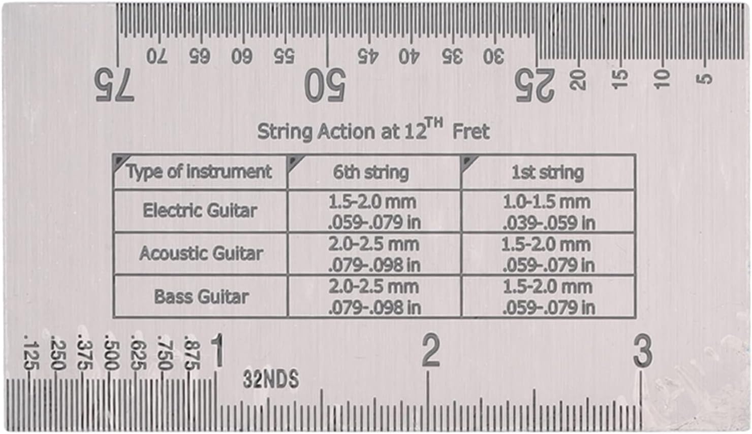 GOTOTOP Guitar Repair Kit Stainless Steel Guitar Tools Set with Radius Gauge String Action Ruler and Sander for Electric Bass Banjo Mandolin Players and Setup Work