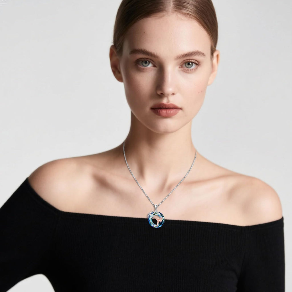 Sport/Music Necklace for Women 925 Sterling Silver Crystal Pendant Tree of Life Jewelry Gifts for Sport Players