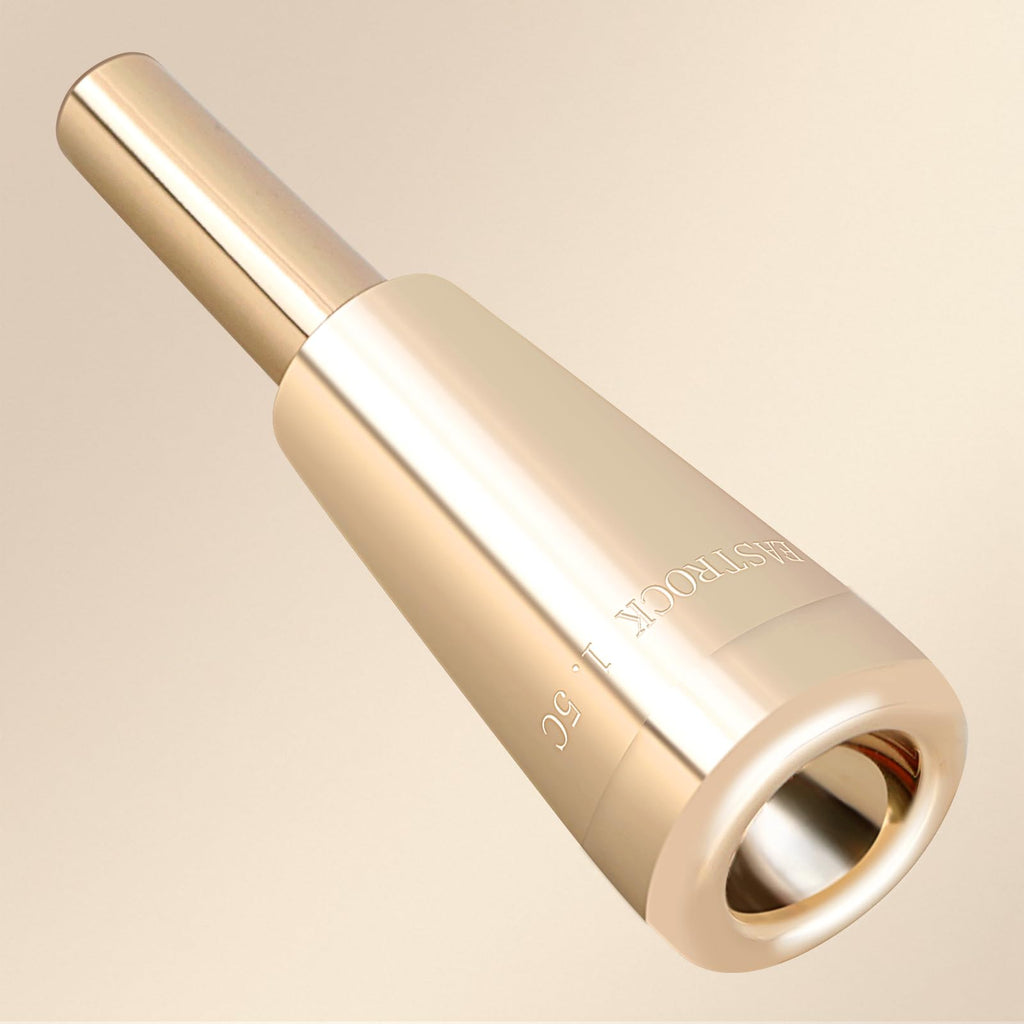 EASTROCK Trumpet Mouthpiece1.5C Trumpet Mouthpiece Brass Bullet Shape Instrument Accessories Silver