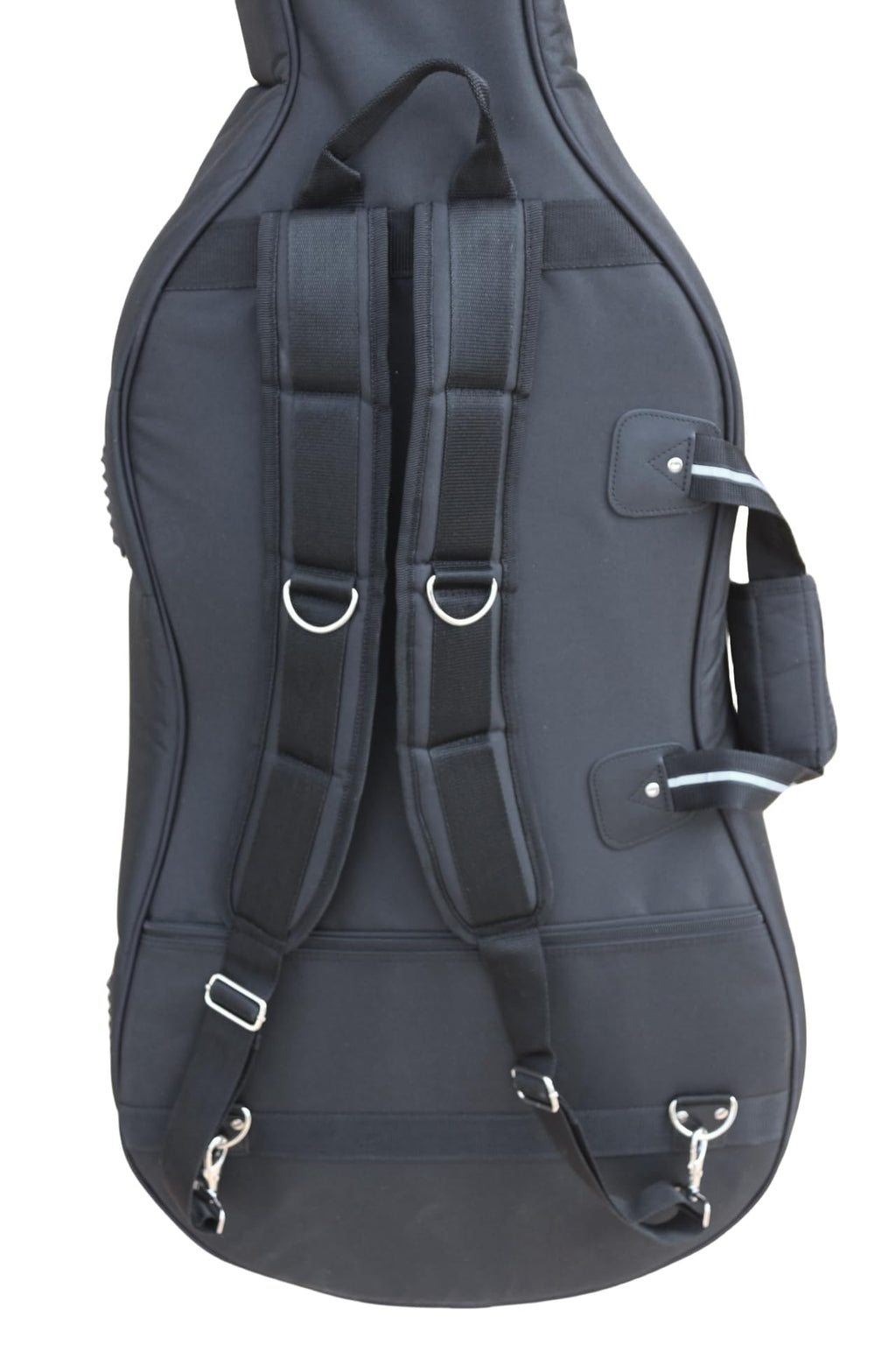 Cello Gig Bag, 4/4 Size, Nylon Exterior, 20mm Thick Foam Padding, Adjustable Backstraps, Multiple Pockets, Front Accessory Storage, Back Sheet Music Pocket, Cello travel soft case (Black)