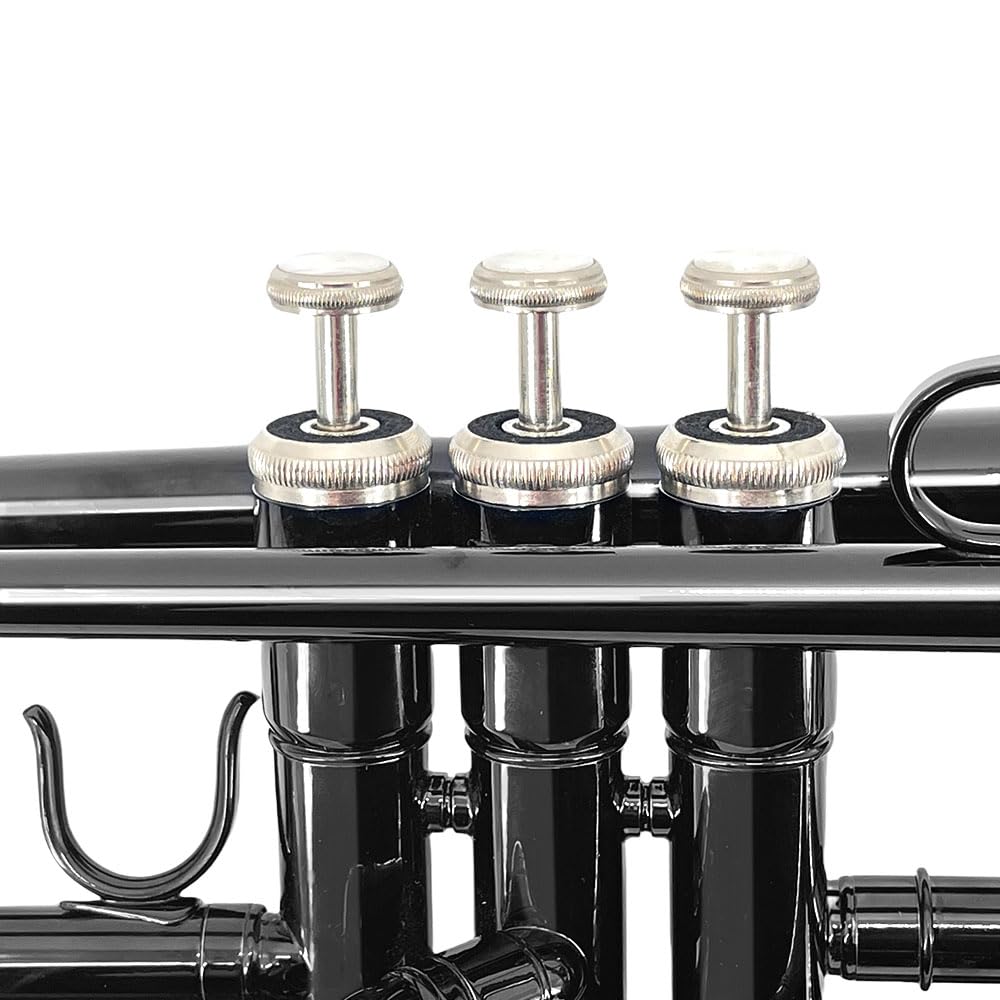 Bb Standard Trumpet Set for Beginners or students trumpet instrument with Carrying Hard Case 7C Mouthpiece Cleaning Cloth Gloves
