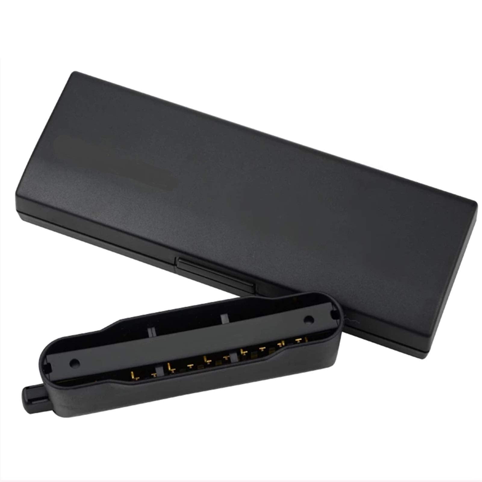 Harmonica 12 Hole 48 Tone Mouth Organ Instrumentos Chromatic Key Of C Blues Harp Musical Instruments Black