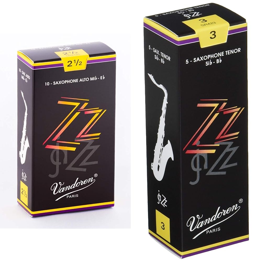 Vandoren SR4125 Alto Sax ZZ Reeds Strength 2.5; Box of 10