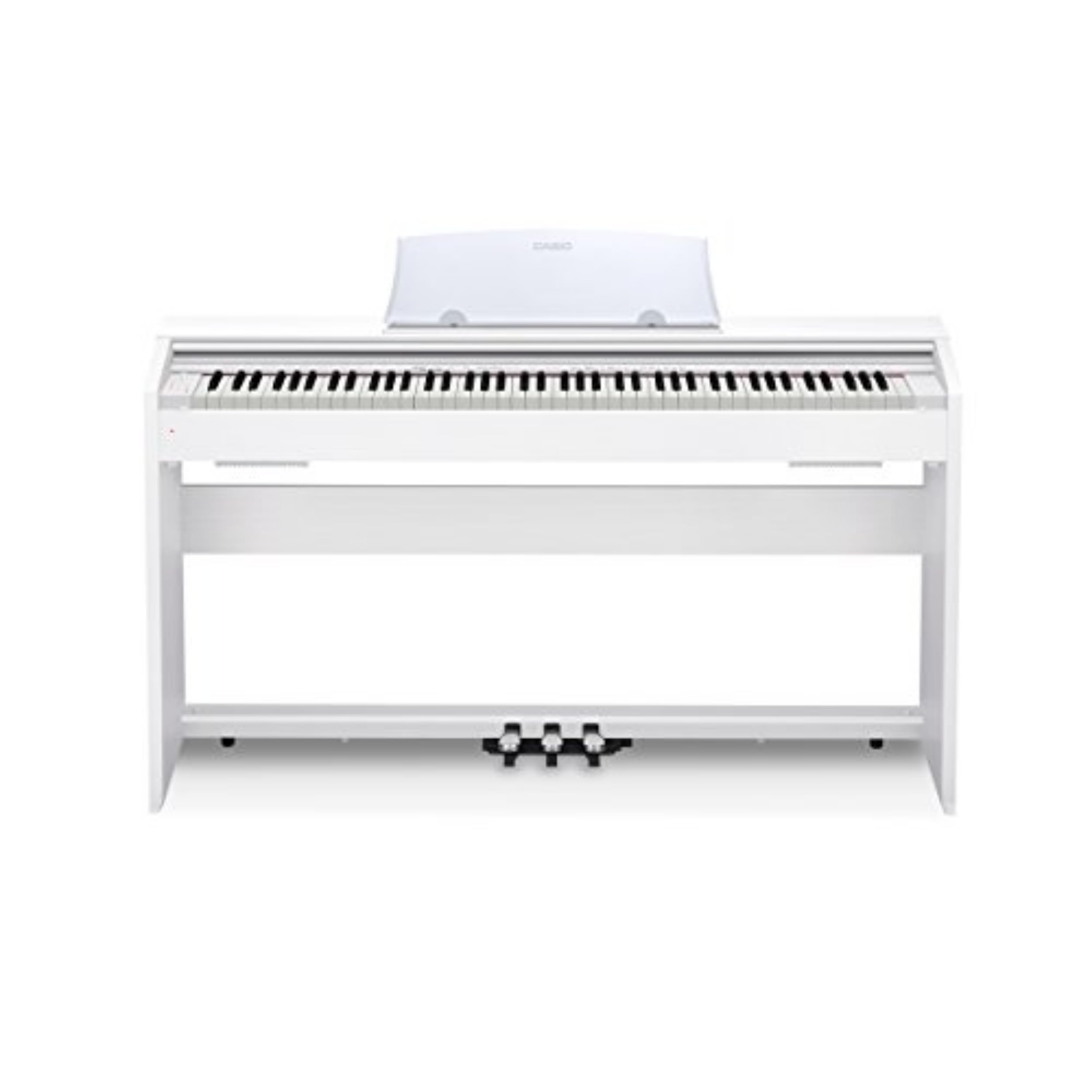 Casio Privia PX-770 – 88-Key Weighted Console Digital Piano | Tri-Sensor II Scaled Hammer Action Keys | AiR Sound Source, 19 Tones, Concert Play, 16W Stereo Speakers, USB-MIDI | Elegant White Cabinet