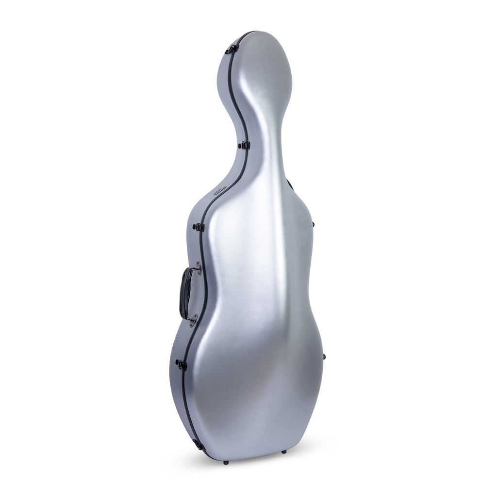Crossrock Poly Carbon Composite Cello Case, for 3/4 Size Cello with backpack and wheels in Blue(CRF1000CETBLHT)