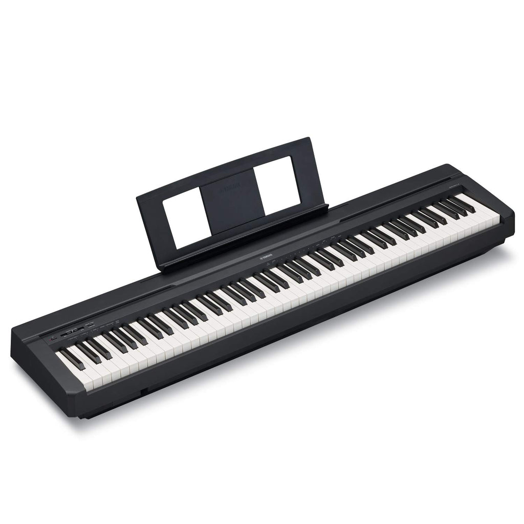 Yamaha P225 88-Key Digital Piano with Weighted Keys, Portable Design, Keyboard, Music Rest, Sustain Foot Switch, and Built-In Speakers, Black (P225B)
