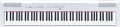 Yamaha P115 88-Key Weighted Action Digital Piano with Sustain Pedal, White