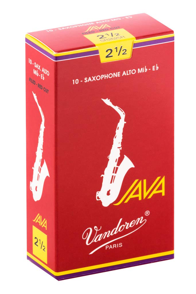 Vandoren SR4125 Alto Sax ZZ Reeds Strength 2.5; Box of 10