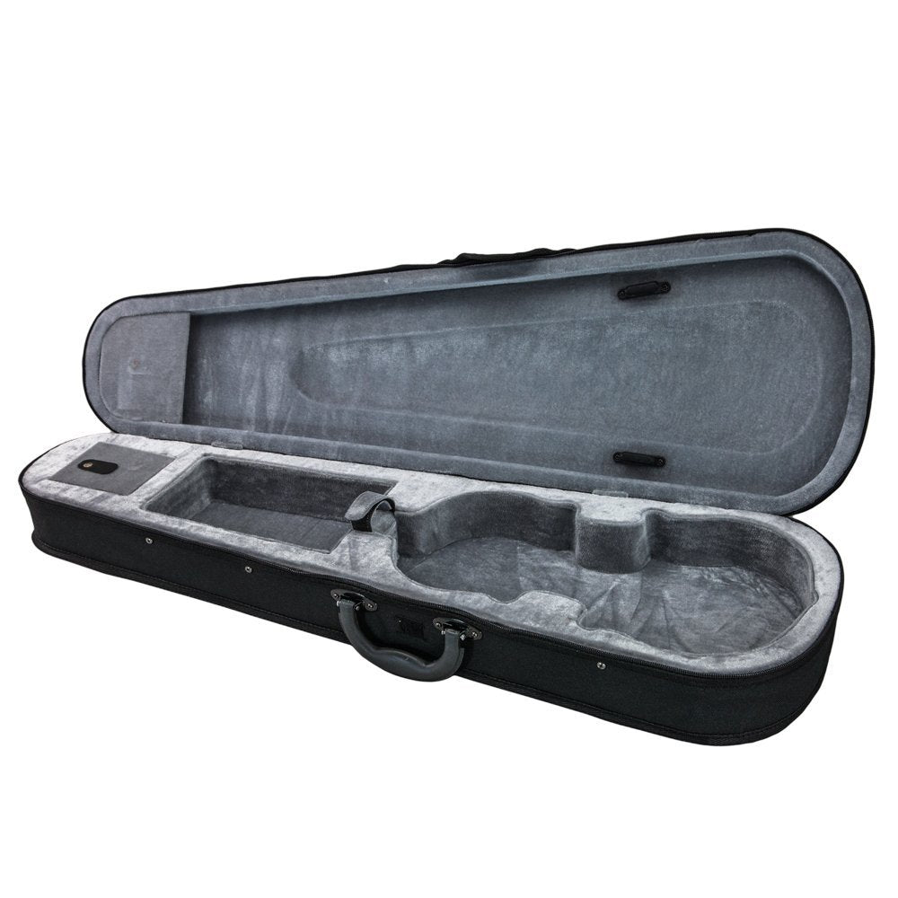 SKY Violin Triangle Case Lightweight 3/4 Size Black Color