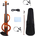 Cello Kit Violin Electronic Silent Violin 4/4 Handmade Case+Bow Cable