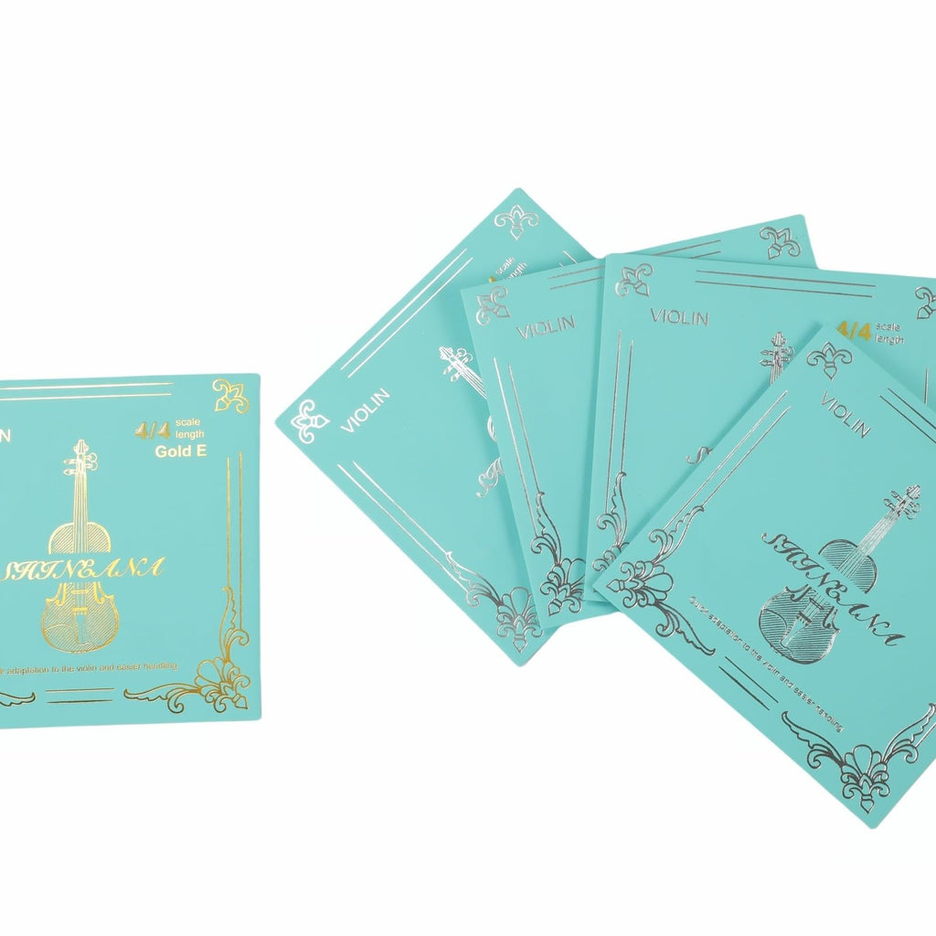 Violin Strings 4/4 Full Set, 4/4 Violin Strings Replacement,Long-Lasting Durability & Rich Tone - Handcrafted with Premium Materials- For All Levels (3/4 Scale)