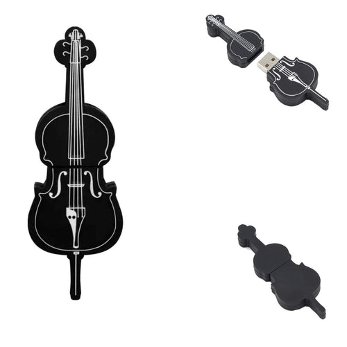 16GB Flash Drive - USB Stick 16GB - Cello USB Drive 16 GB - Musical Storage Stick (Cello)