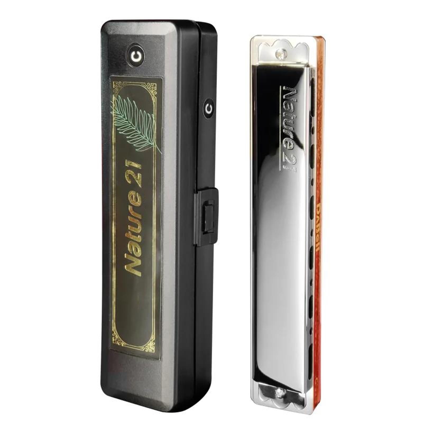 Professional Harmonica Harmonica Tremolo Nature 21 Holes Mouth Organ Prefessional Armonic Maple Wood Comb Musical Instrumentos(DB Tone)