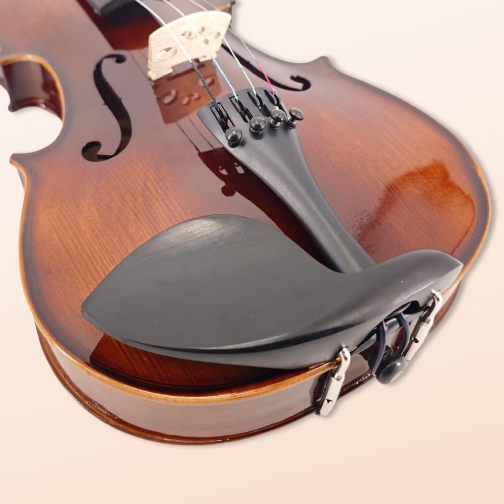 Vetimobato Handmade 4/4 Full Size Violin Set - One-piece Flame Back Maple Neck Solid Wood Fittings Complete Kit with Case Bow Shoulder Rest Strings for Beginners to Intermediate Players (4/4)