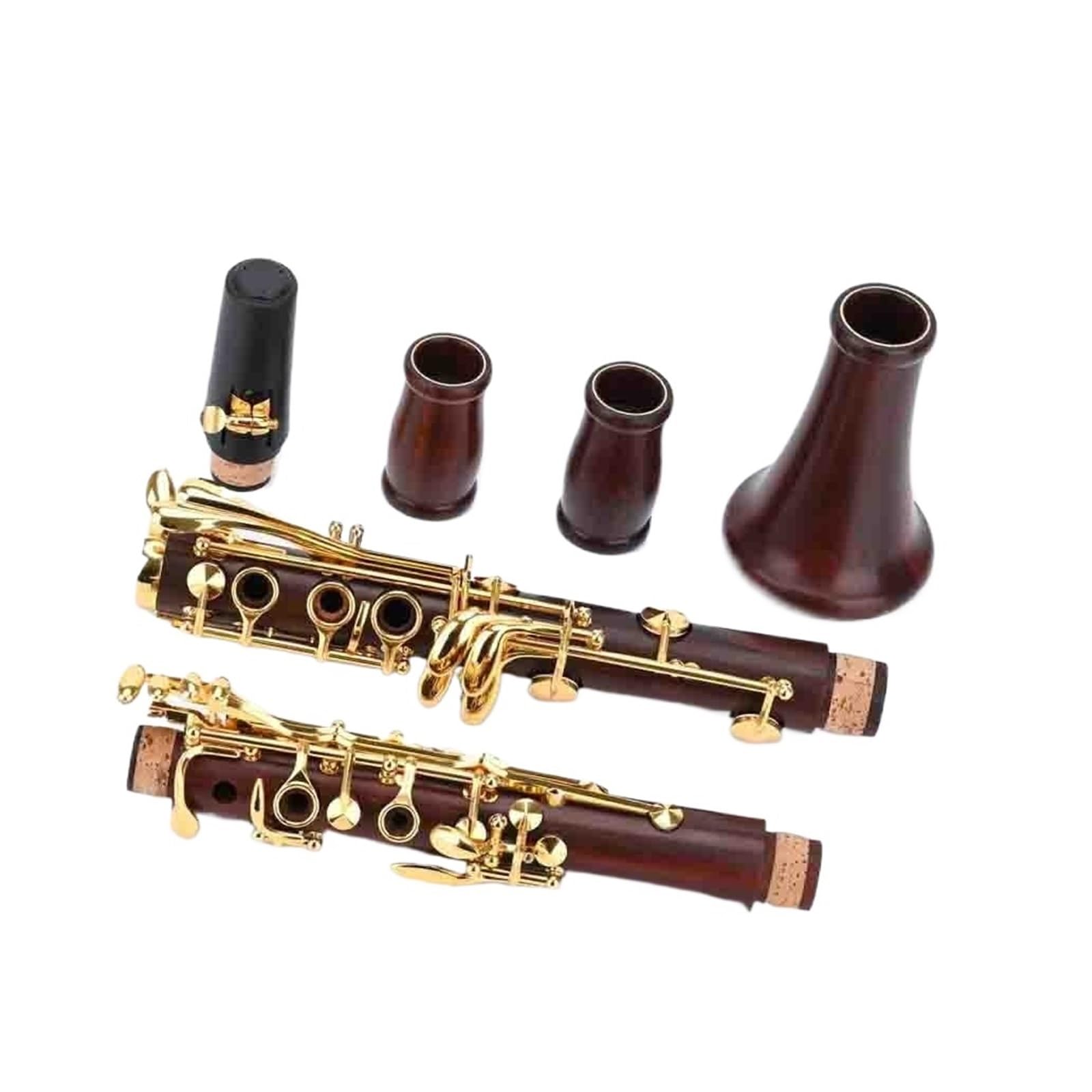 Professional Rosewood 17 Key B Flat Clarinet Silver Plated Clarinet Instrument(5)