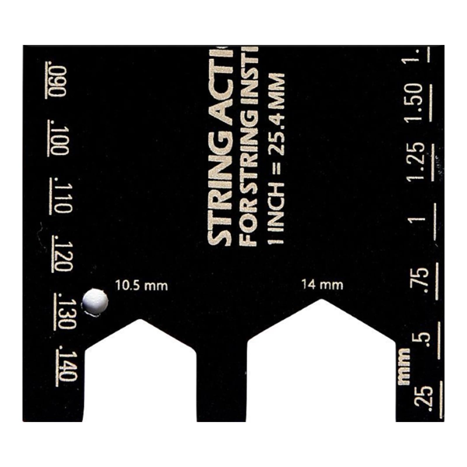 String Action Ruler Gauge String Height Measurement Tool Guitar Fret Leveling Ruler Set Up Repair Enduring Measuring