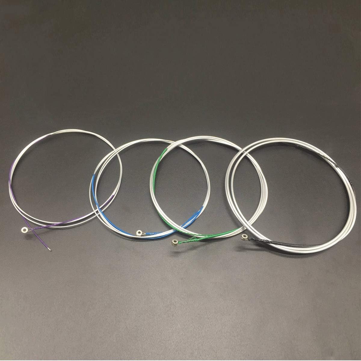 Cello Strings 1 Full Set A-D-G-C Steel Core Aluminum Magnesium Wound for Size 1/4 1/2 3/4 4/4 with 1 Piece Cleaning Cloth for Musical Instrument