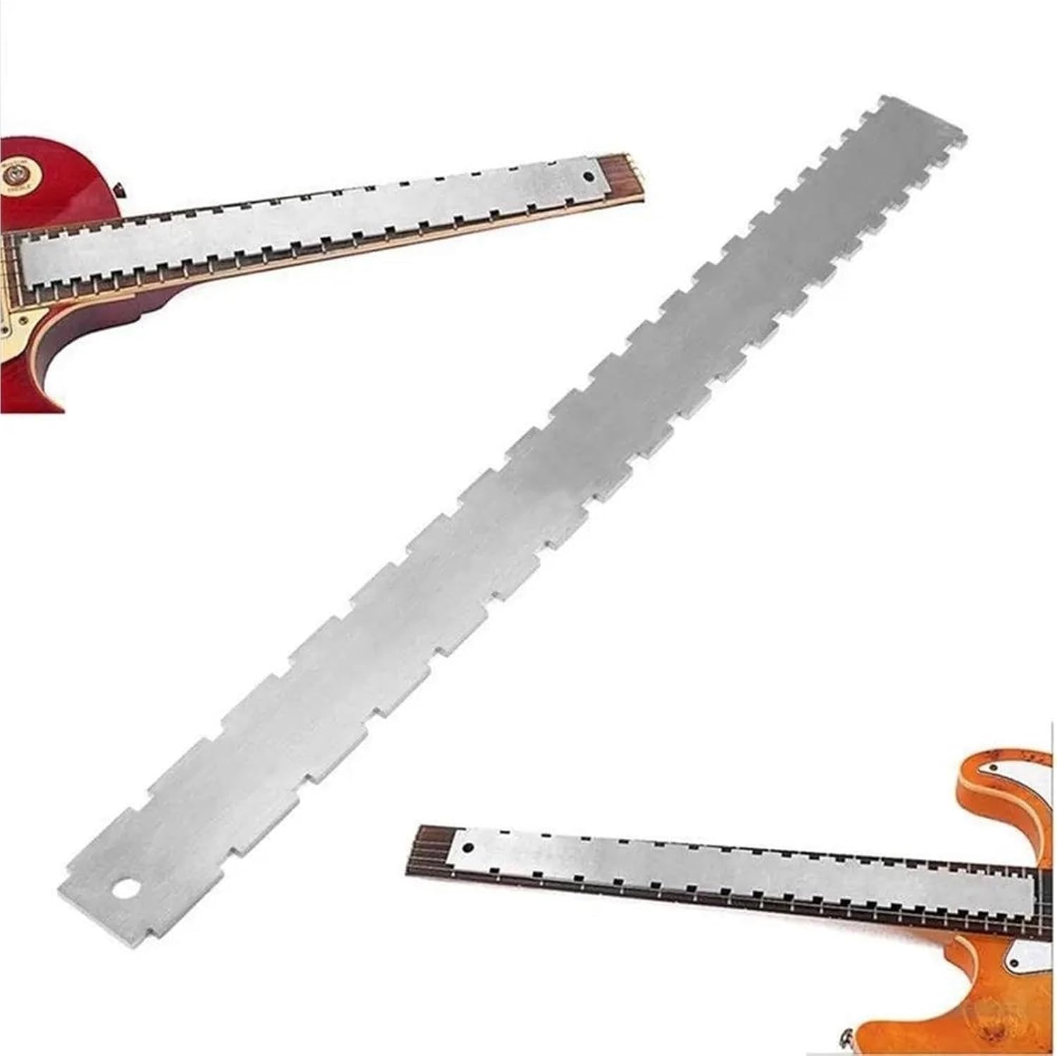 guitar repair tools Guitar Neck Notched Straight Edge Luthiers Tool With String Action Ruler Gauge