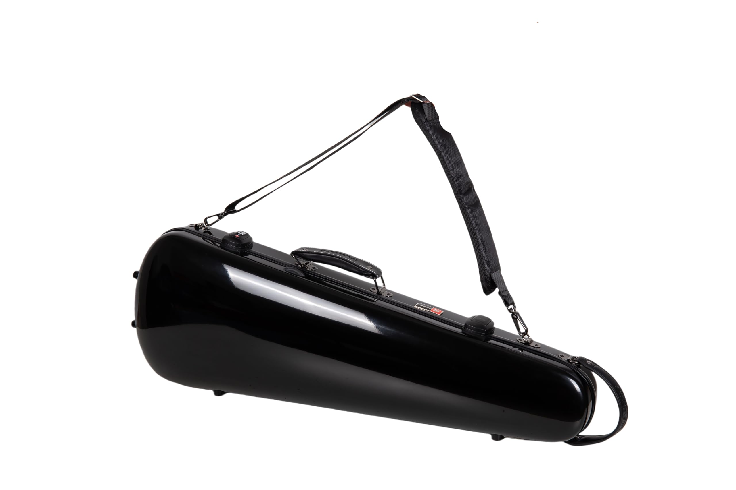 Crossrock Fiberglass Double Violin Case fits Two 4/4 Full-Size Violins- Includes TSA lock, Protective Blanket, Hygrometer, Removable Shoulder Straps- Milky White (CRF2020DVMW)