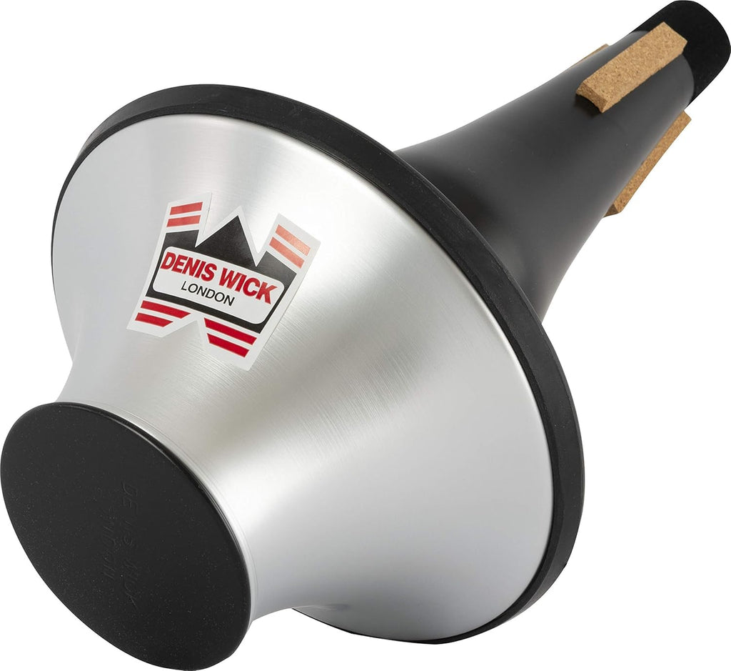 Denis Wick Adjustable Cup Mute for Bass Trombone, 5533 - Hand-Spun Aluminum Mute and Adjustable Cup Position for Varied Tone - Ideal for Practice, Performance & Recording - 11.81 x 9.45 x 9.45 Inches