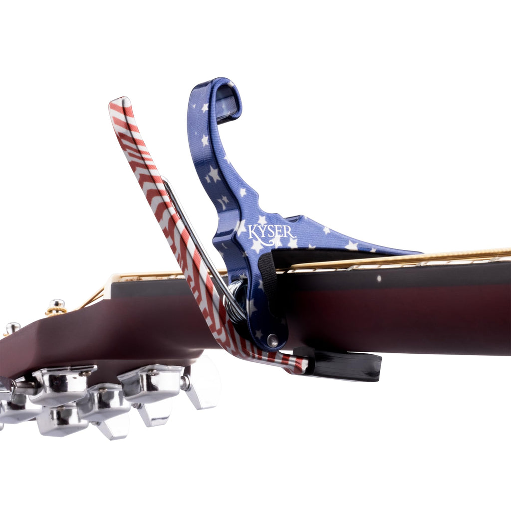 Kyser Quick-Change Guitar Capo for 6-string acoustic guitars, Black, KG6BA