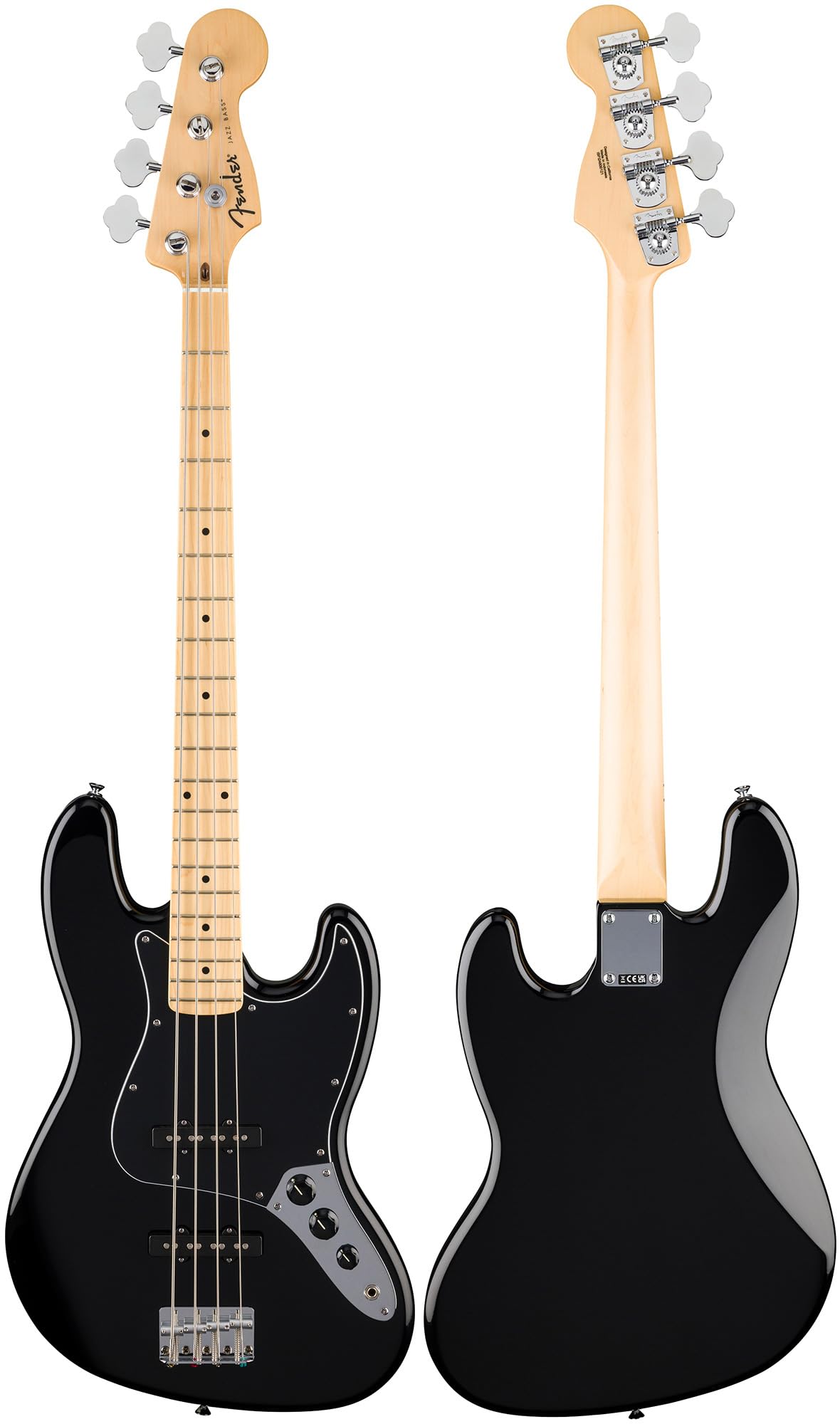 Fender Standard Jazz Bass - Olympic White Bundle with Strap, Guitar Cleaning Kit and Austin Bazaar Instructional Video