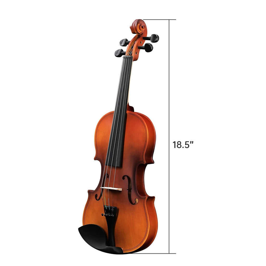 4/4 Full Size Beginner Violin, Acoustic Fiddle Set for Adults, Teens, and Students (Age 12+), with Case, Bow, Bridge, and Rosin (Pink)