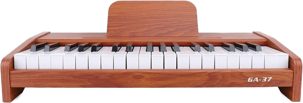 Alomejor 37 Key Piano Keyboard, Electronic Organ Music Toy for Kids with Imitation Wood Grain Design, Stable Construction and Standard Size Keys, 3 Full Octaves for Educational Instrument
