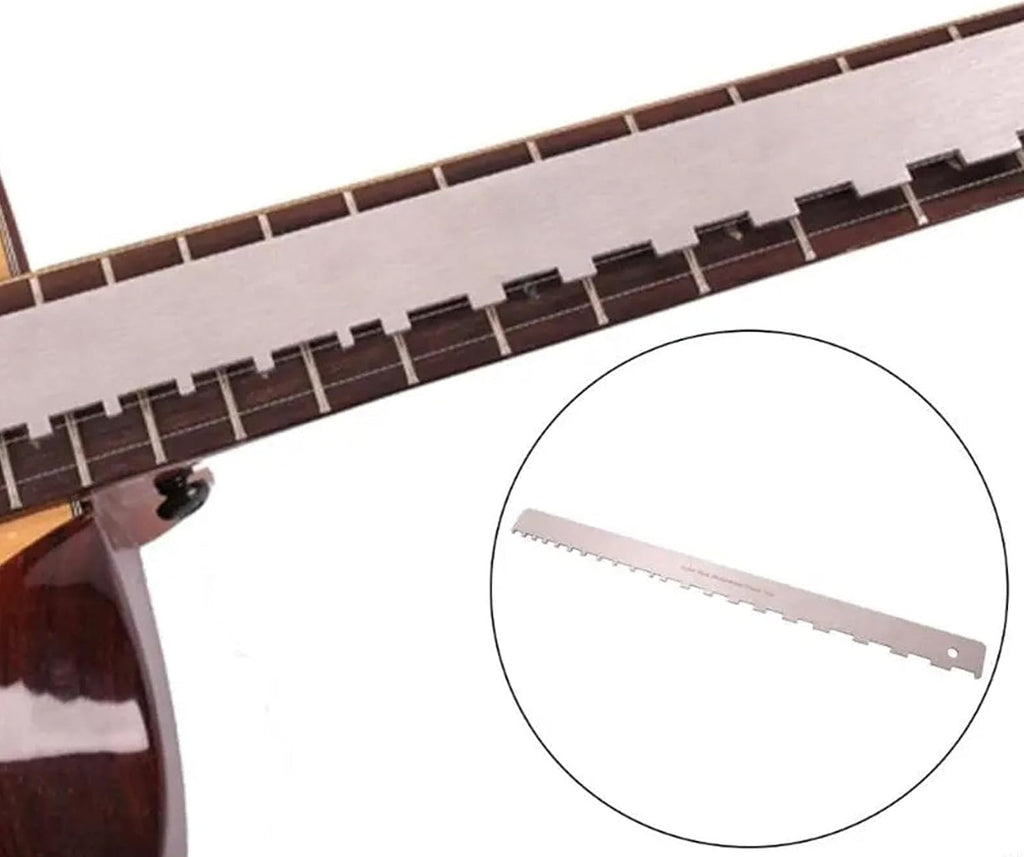 Precisions String Action Ruler Multifunctional String Ruler for Guitar and Bass with Easy to Read Conversion Chart