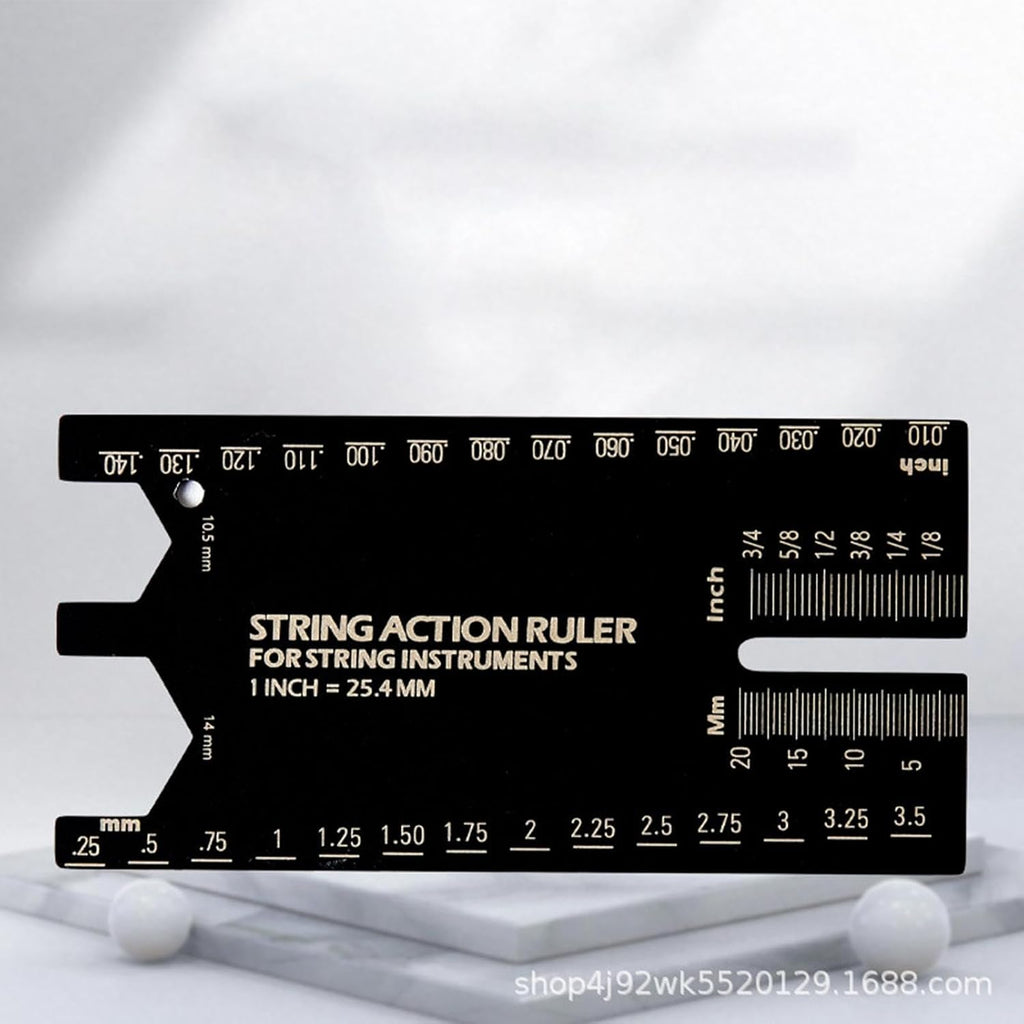 String Action Ruler Precision Setup Tools | Fretboard Radius Gauge Luthier Tools for Performance Measurement Maintenance Repair Player Beginners