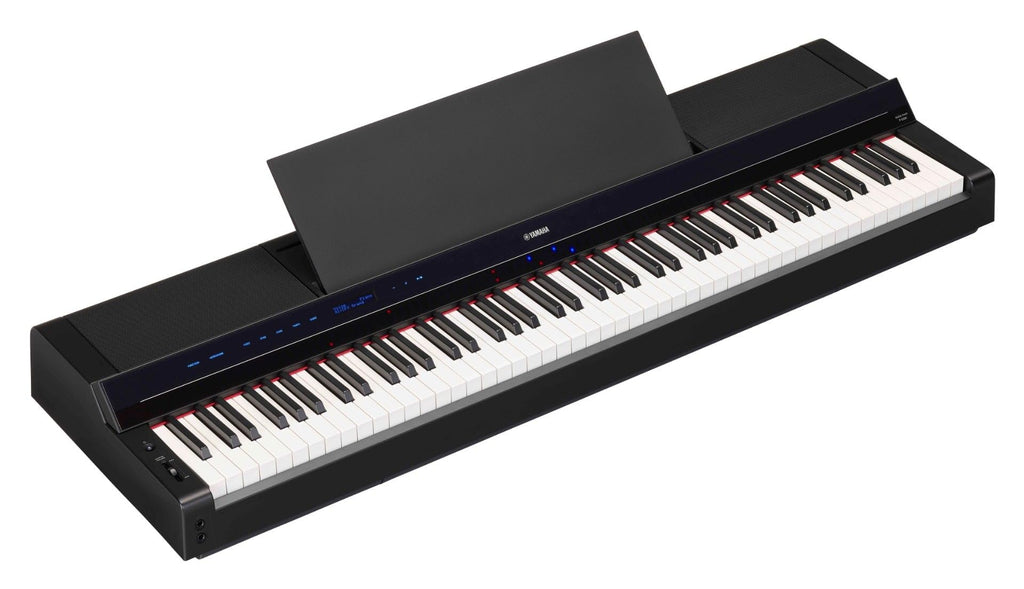 Yamaha PS500 88-key Smart Digital Piano w/Stream Lights Technology, PA500C Power Adapter and FC4A Sustain Pedal, White