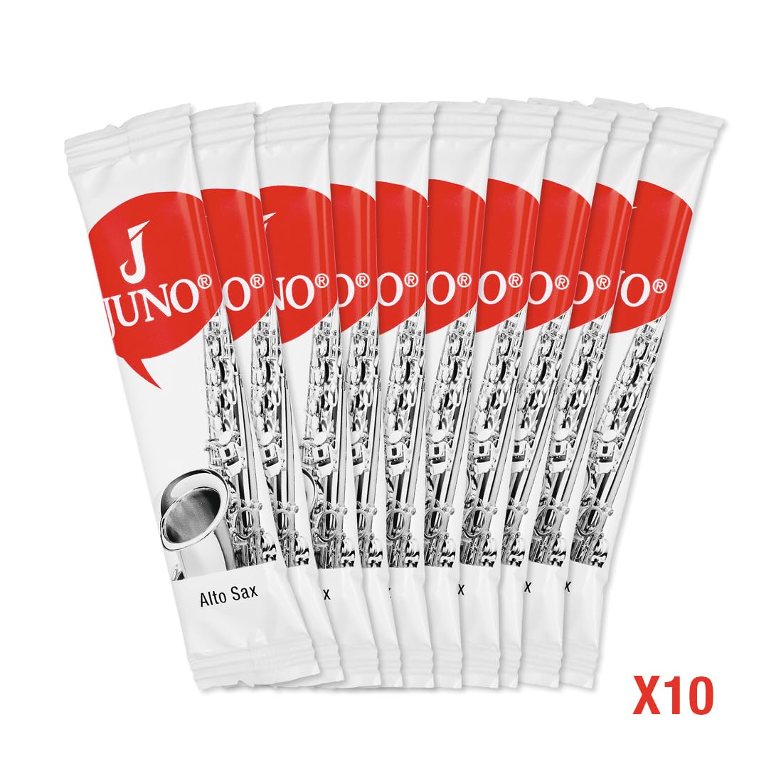 Vandoren JUNO Alto Saxophone Reeds, Strength 2.5, Box of 10, JSR6125