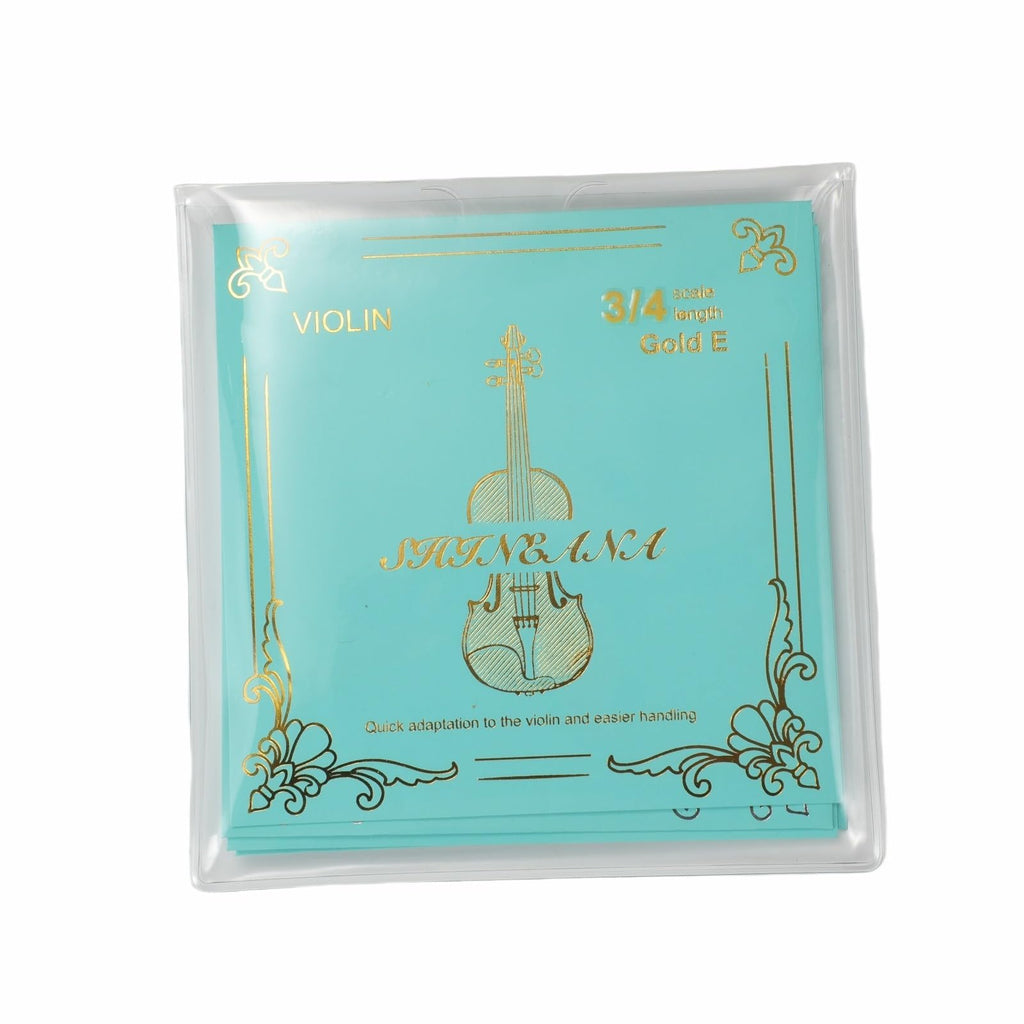 Violin Strings 4/4 Full Set, 4/4 Violin Strings Replacement,Long-Lasting Durability & Rich Tone - Handcrafted with Premium Materials- For All Levels (3/4 Scale)