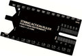 Guitar String Height Ruler String Action Gauge Ruler Guitar Set Up Repairing Luthier Tool for Guitar and Bass Setup