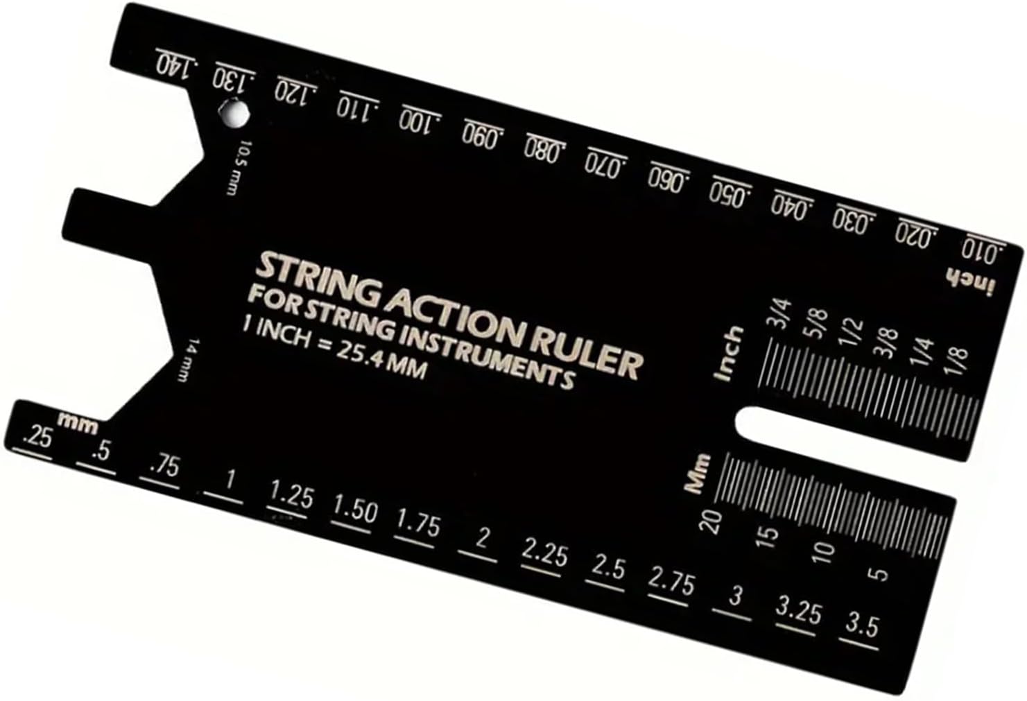 String Action Ruler Gauge String Height Measurement Tool Guitar Fret Leveling Ruler Set Up Repair Enduring Measuring