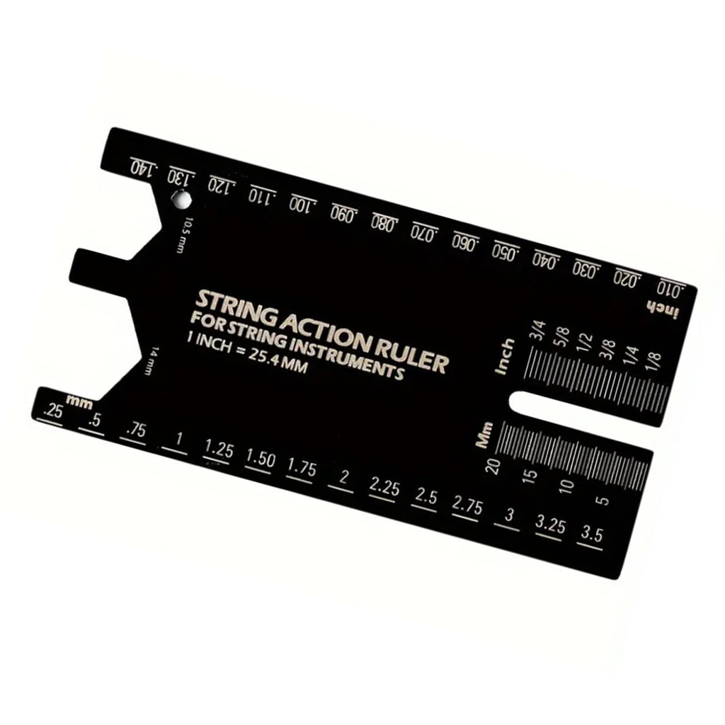 Guitar String Height Ruler String Action Gauge Set Up Repairing Luthier Tool for and Bass Setup Gauge Accessory