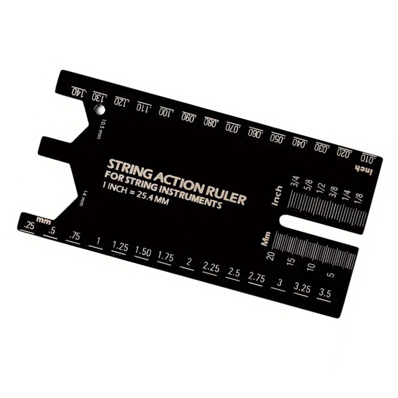 String Action Ruler Gauge String Height Measurement Tool Guitar Fret Leveling Ruler Guitar Set Up Enduring Gauge Accessory
