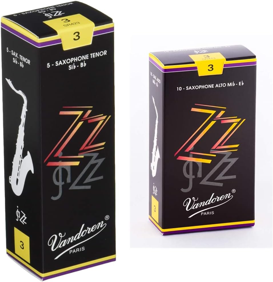 Vandoren SR423 Tenor Sax ZZ Reeds Strength 3; Box of 5