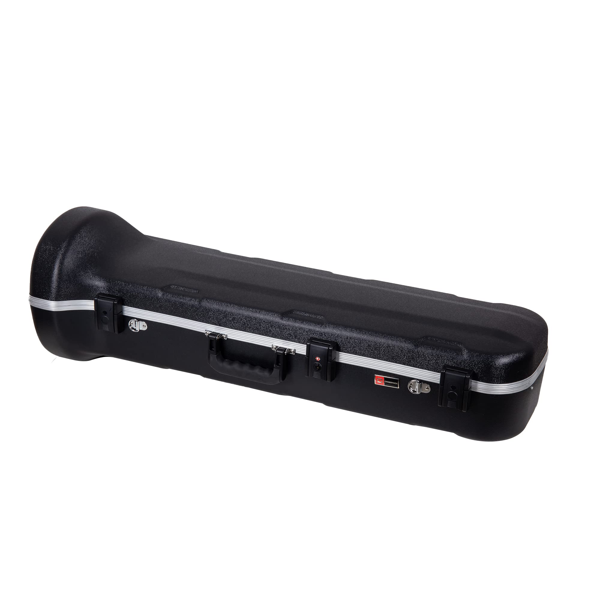 Crossrock Trumpet Case for Bb Horn | Textured Blue Finish with Velvet Interior, Security Lock, Metal Feet & Detachable Strap (CRA861TRBL)