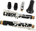 Clarinet Bb Wood Silver Plated 18 Keys Ebony Clarinet Instrument