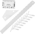 12pcs Guitar Measurement Tool Kit Including String Action Ruler Radius Gauge Durable Luthier Tools for Electric Guitar Bass and More Compact Design for Easy Portability