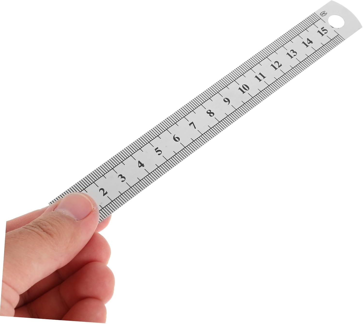 Toddmomy Stainless Steel Guitar Action Gauge Ruler 15CM (6 Inches) Precision Measurement Tool for String Height Luthier and Guitar Setup 1 Piece